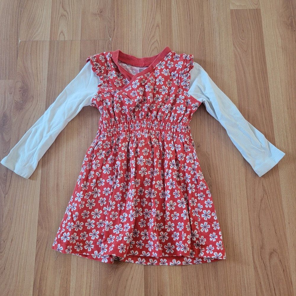 Tea Collection Long Sleeve Floral Dress Size 12-18M